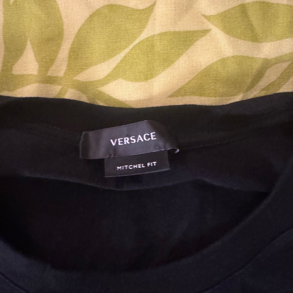 Versace Black Logo Crewneck Tee - Picture 3 of 5